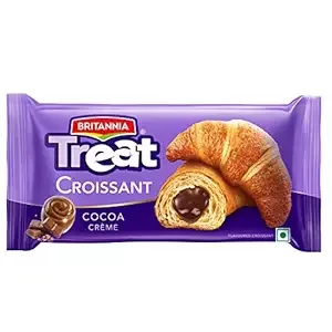 Britannia Treat Croissant – with Cocoa Crème Filling (45g) – 100% VEG
