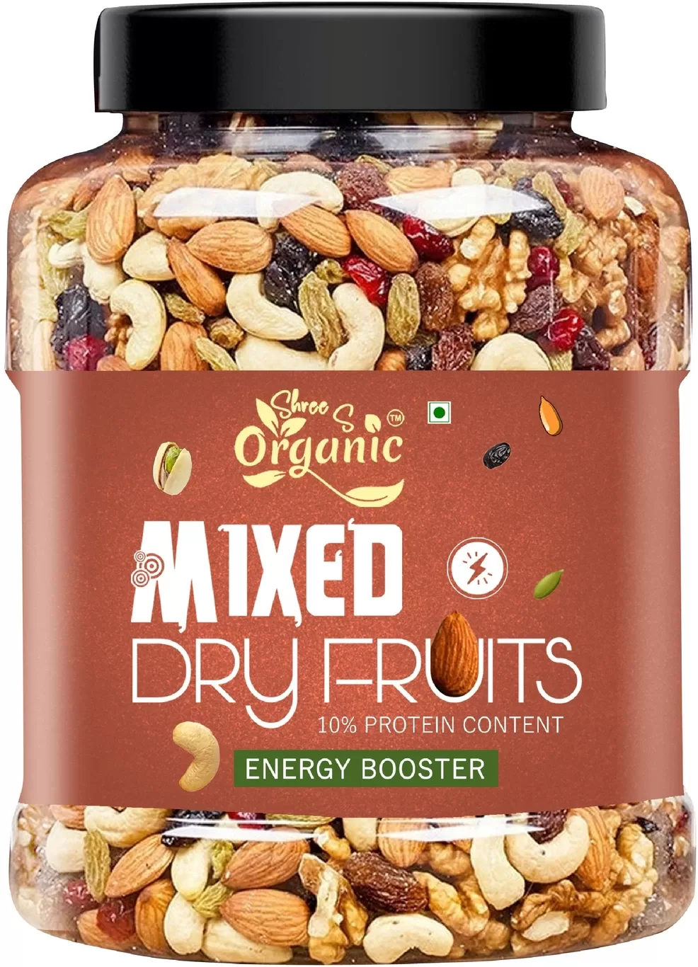 ORGANIC Mix Dry Fruits 1kg | Healthy Snack, Rich in Protein, Fiber & Antioxidants (1 x 1 kg)
