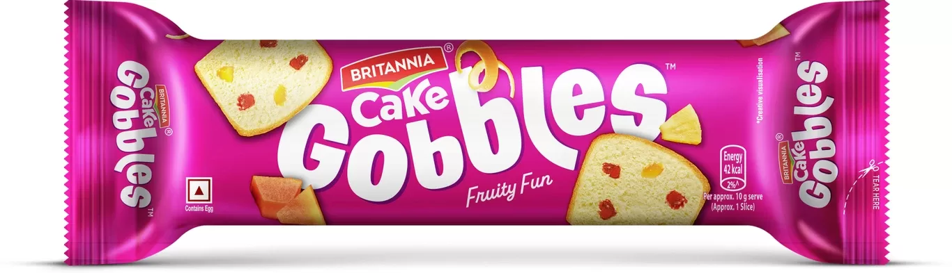 BRITANNIA Gobbles Fruity Fun Cake (100 g)