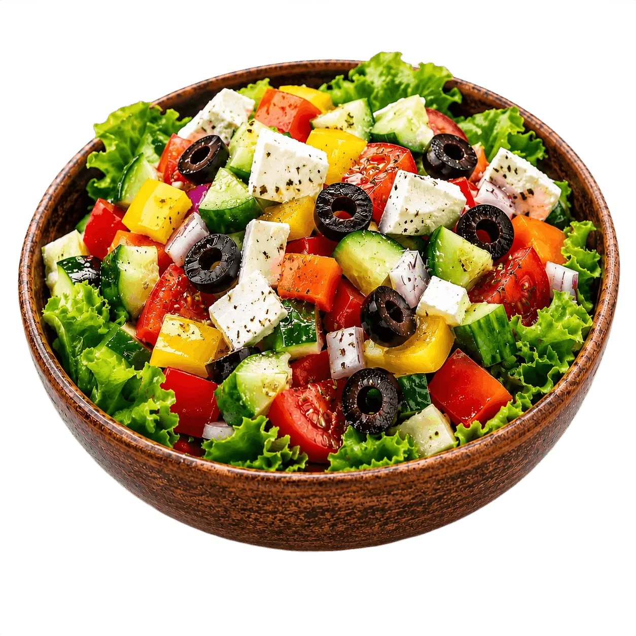 Greek Salad With Feta Cheese