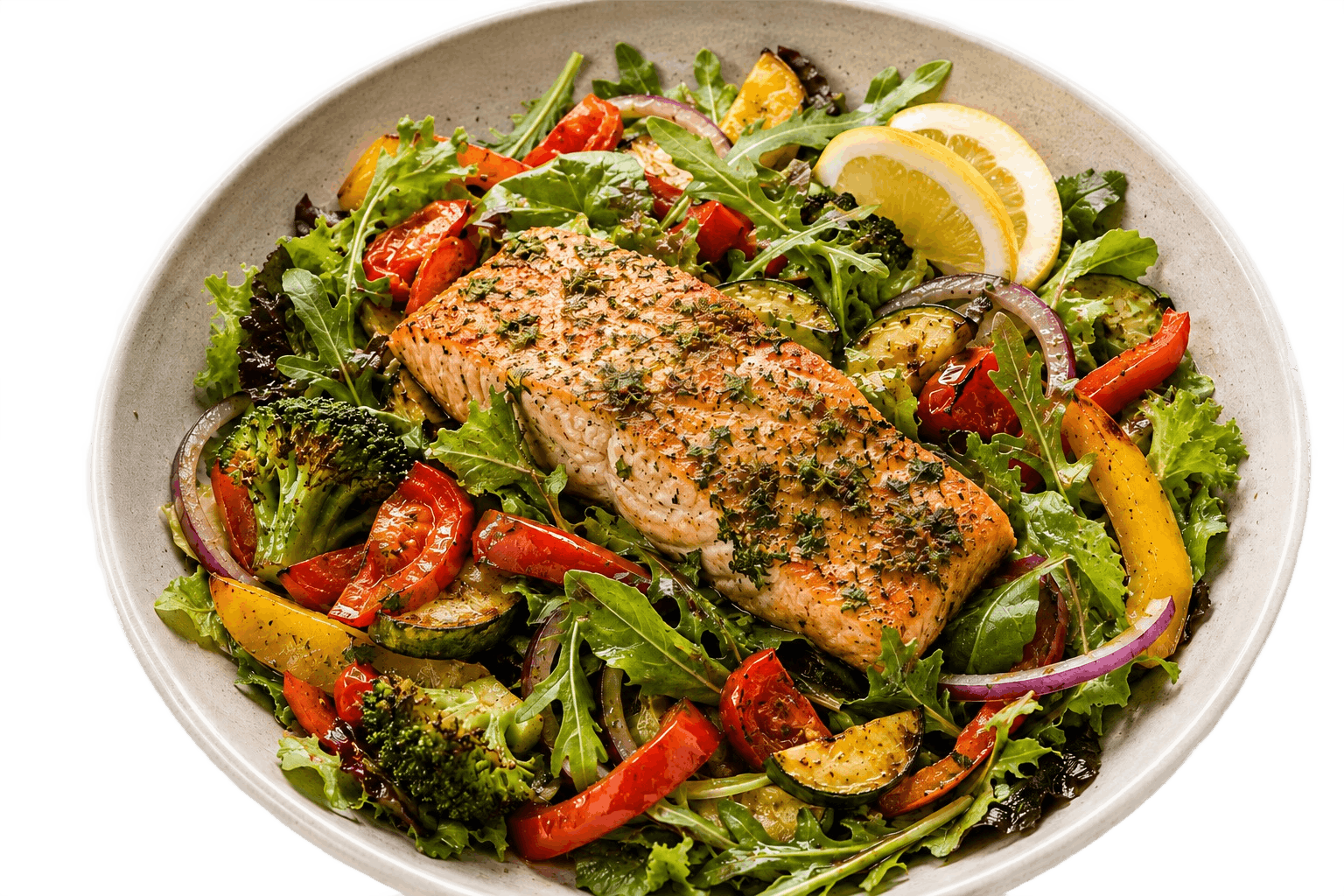 Baked Salmon and Veggies