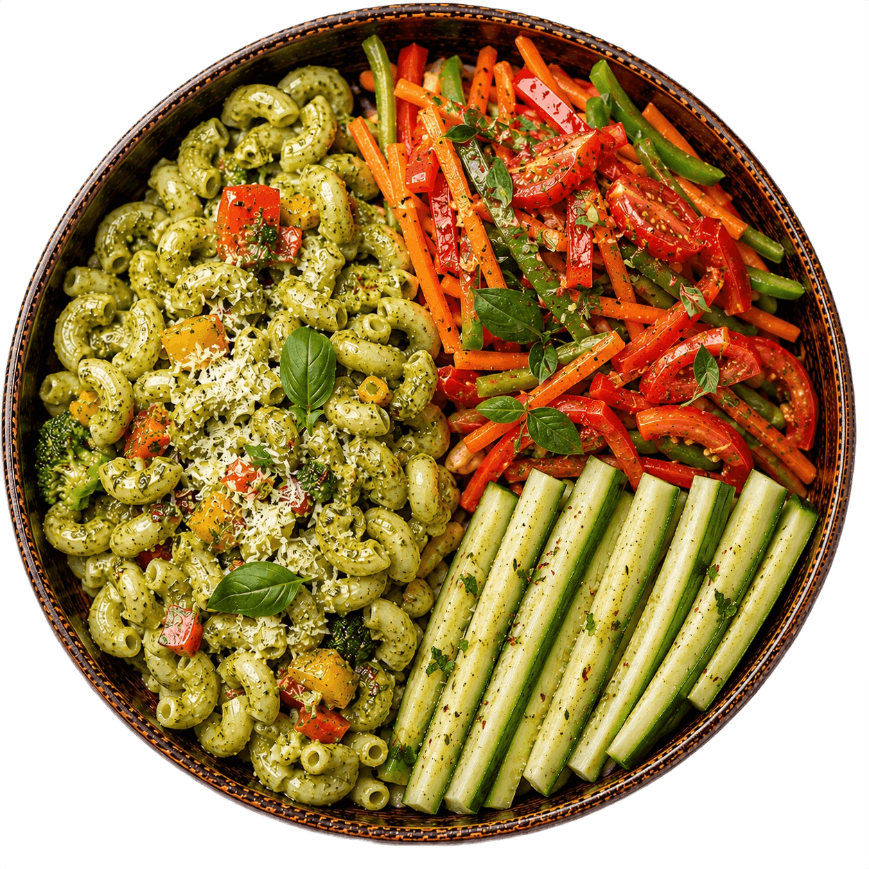 Pesto Pasta with Mixed veggies