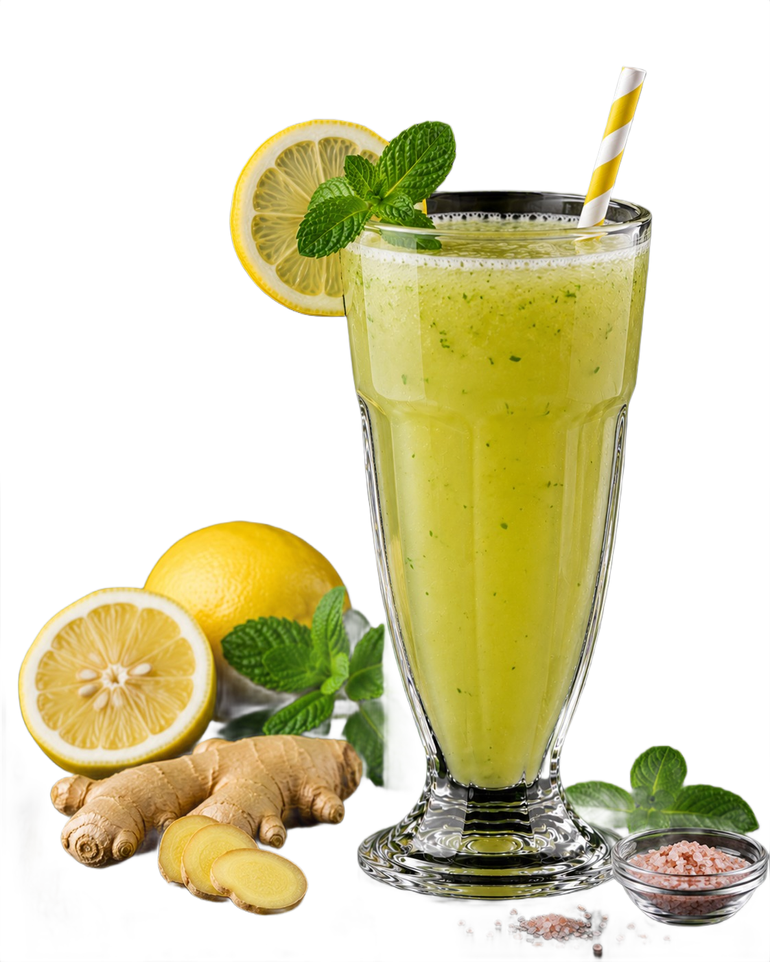 Lemon ,Ginger & mint Juice
