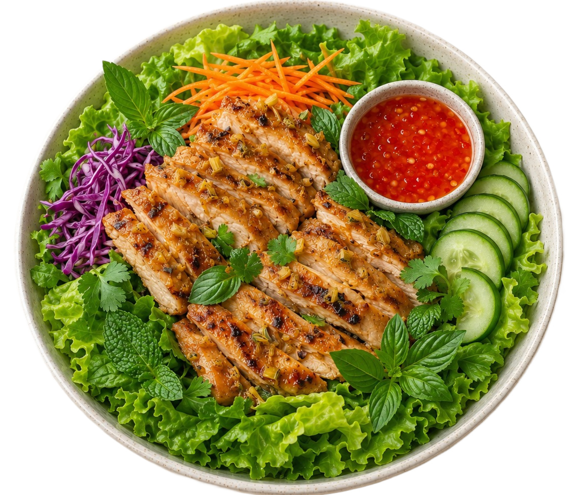 Lemongrass Chicken  Salad